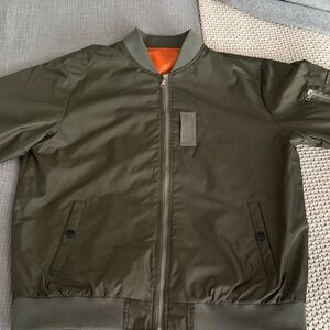Men's Olive Bomber Jacket